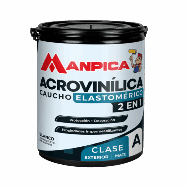 Acrovinilica-Caucho-Elastomérico-Exterior - Manpica